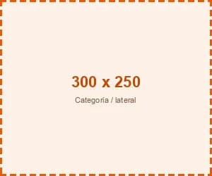 Espaço de teste 300×250 — Categoria/tag — lateral