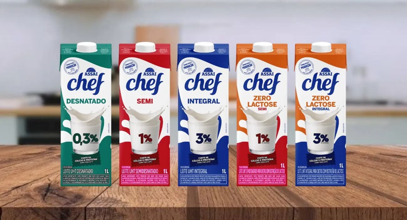 Assaí estreia em leite longa vida e amplia linha de pães na marca própria